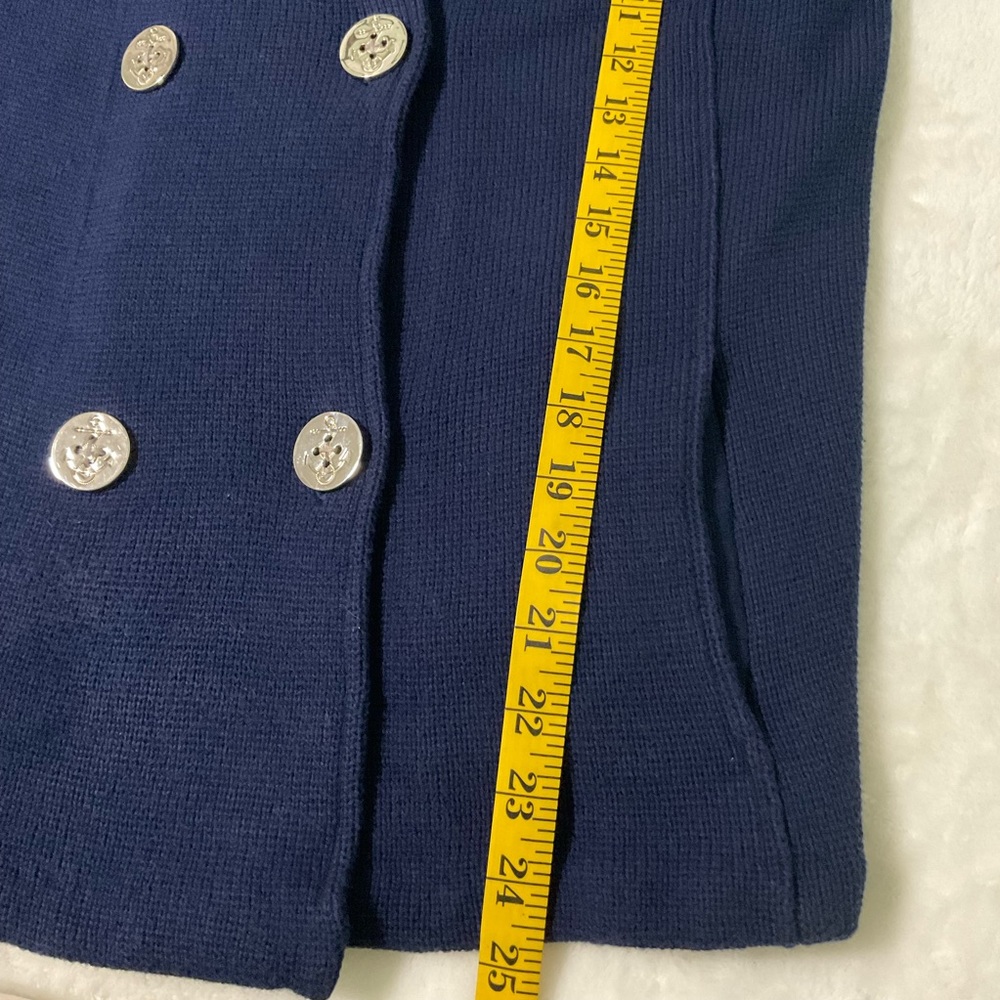 Ralph Lauren Nautical Sweater Jacket Double Breasted Size M - Picture 6 of 6